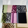 Leopard Pattern Splicing Printed 100% Rayon Cloth